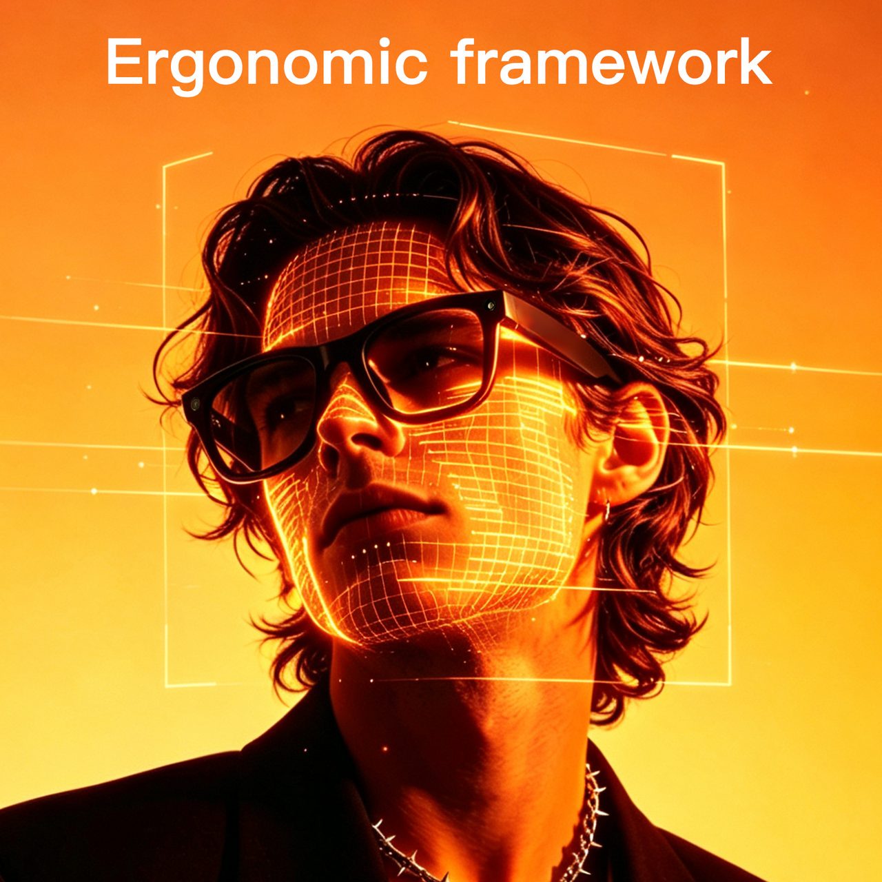 Ergonomic TR90 frame shaped to fit the face